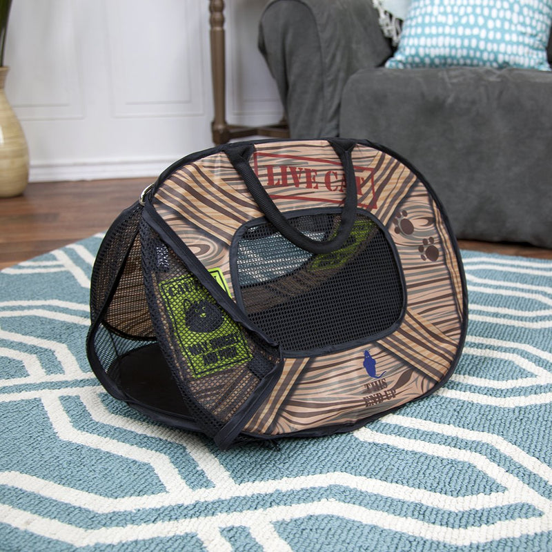 SportPet Designs Pop Open Cat Carrier (Pattern) 20" Pattern - PawsPlanet Australia