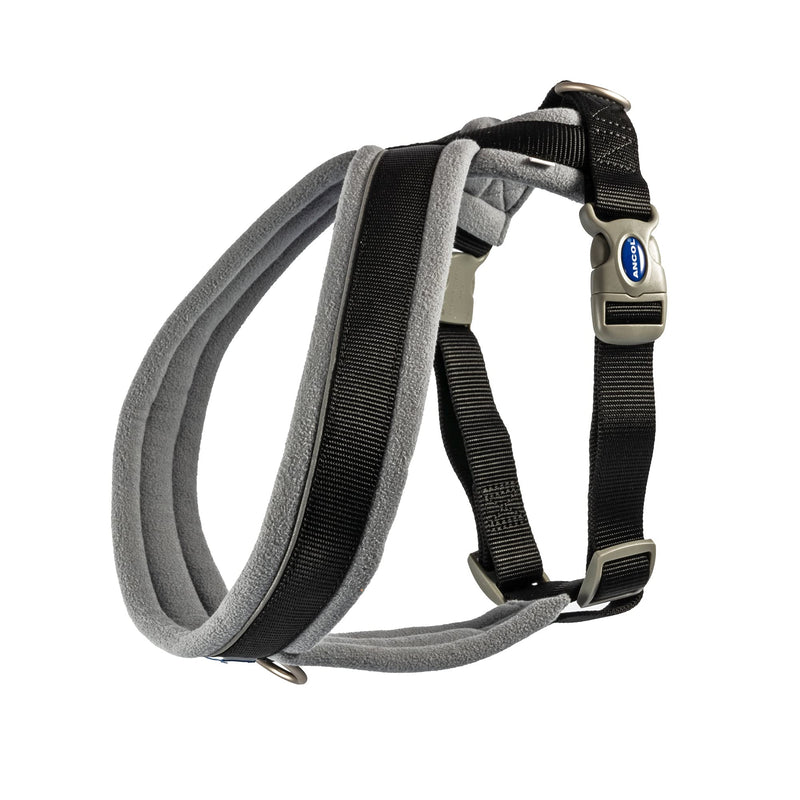Ancol Viva Padded Harness Black XL 70-98cm - PawsPlanet Australia