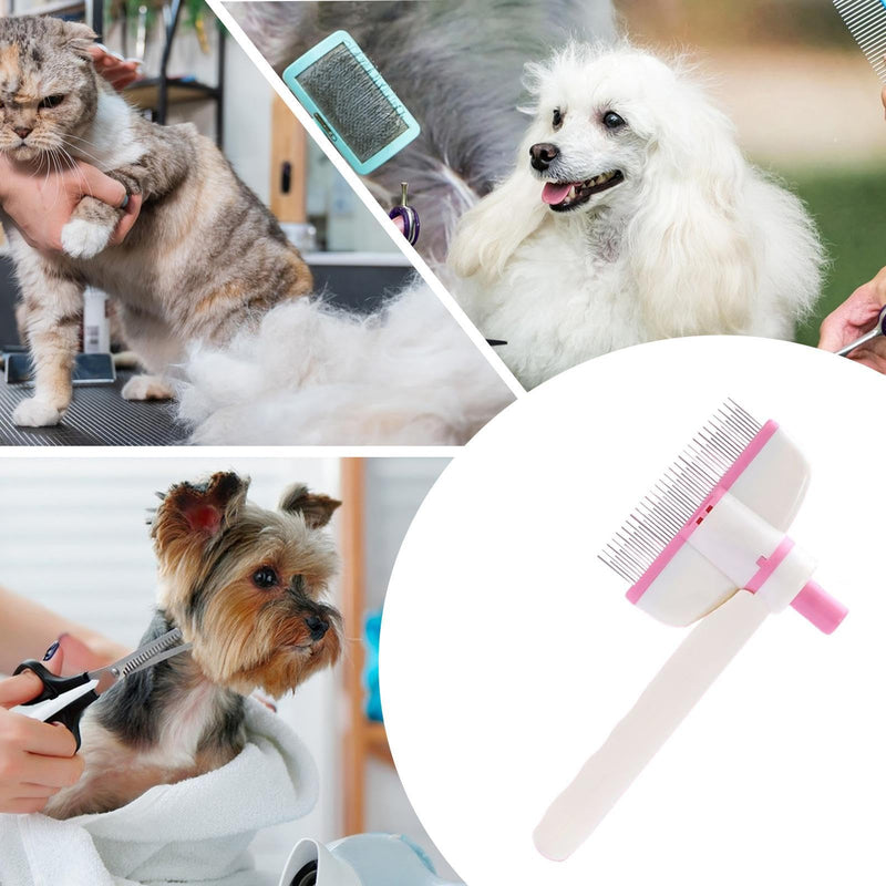 Pet ComM - 18 x 9 cm Rotatable Cat Care Brush | Fine Tooth Brush, Pet Hair Removal Tool for Daily Brushes, Routine Indoors, PUBLY Veterinary Clinic Kittens