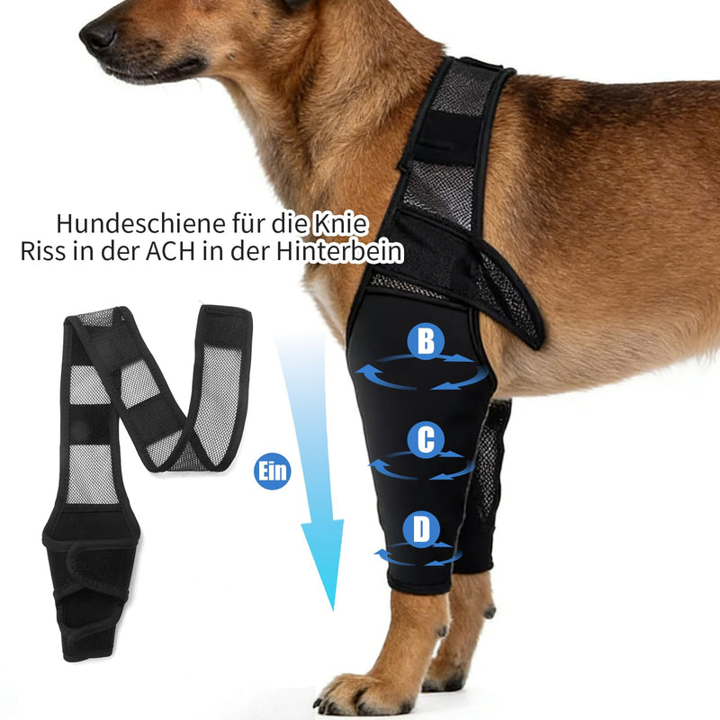 Hoypeyfiy Hind Leg Splint for Dogs for ACL Injuries, Supports Joint Stability and Reduces Pain, Comfortable and Adjustable Dog Knee Brace for All Breeds (Small)