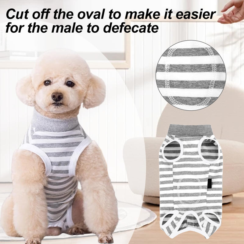 Amexo Dog Surgery Suit, Dog Surgery Recovery Suit Surgery Suits for Dogs Pet Shirt Dog Clothes for Allergies Wound Protection Cone Alternative (S) S