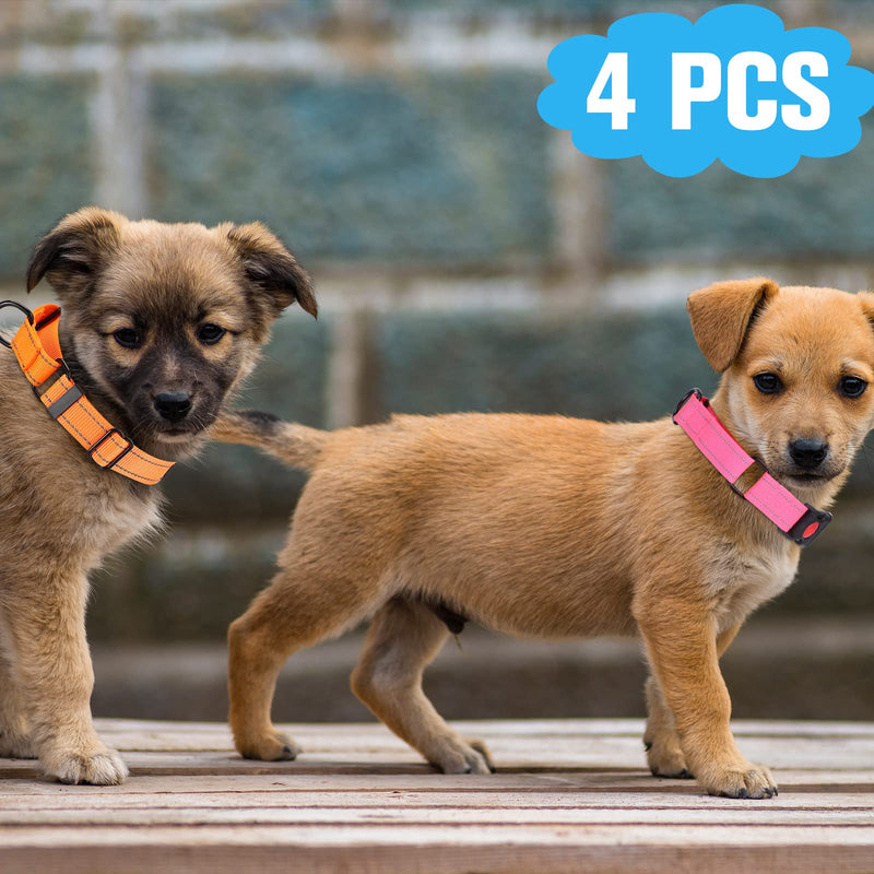 4 Pieces Martingale Collars for Dogs Multicolor Small Dog Choker Collar Puppy Collar for Puppy Training