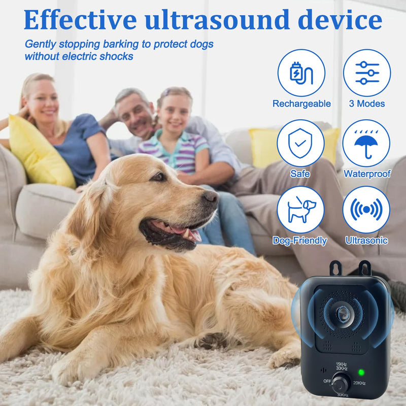 Anti Barking Devices Dog Barking Control Devices with 3 Modes Barking Deterrent Devices for Indoor and Outdoor Use Dog Behavior Training Barking Silencer Safe for Dogs and People - PawsPlanet Australia