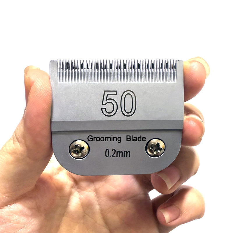 50# 0.2mm 1/125” Blade, Pet Grooming Clipper Replacement Blades, Detachable Blade Compatible with andis/wahl/Oster Dog Clippers (S50) S50 - PawsPlanet Australia