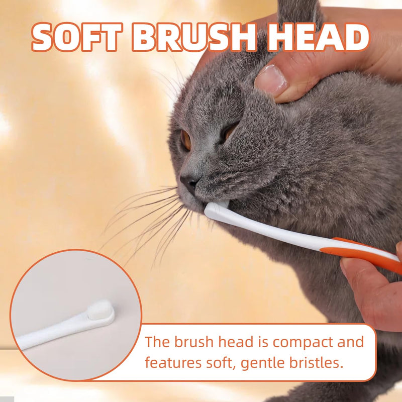 Dog Toothbrush Set, Dental Care Dog Set with Toothpaste for Dogs and Dogs Dental Care Fingerling and Dog Toothbrush, Protect Your Teeth, Removes Plaque and Bad Breat, Beef Flavor