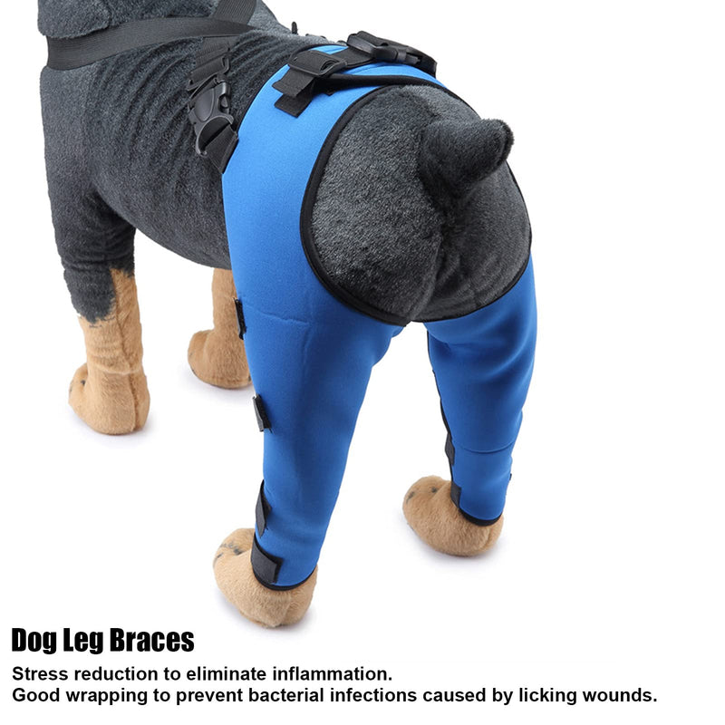 Tnfeeon Dog Knee Brace, Leg Brace Ligament Injury Joint Pain and Muscle Sore Adjustable Rear Support for Knee Dislocation Pet Knee Brace Recommended for Dog (S) - PawsPlanet Australia