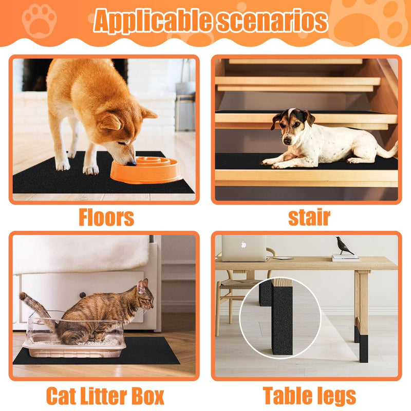 Pet Nail Self Adhesive Replacement Emery Paper Fits Most Dog Scratch Pad Cat Litter Box DIY on The Places Where Pets Like to Scratch Alternatives to Cat and Dog Nail Clippers (10in*13ft, Gray) 10in*13ft - PawsPlanet Australia