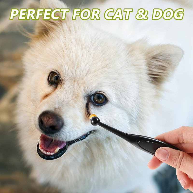 Dog Cat Eye Powder Brush, 4 Pack Dog Tear Stain Remover Brush Washable Fiber Pet Tear Stain Remover Brush for Safely And Evenly Apply Tear Stain Powder Ergonomic Handle Long Tapered Bristles - PawsPlanet Australia