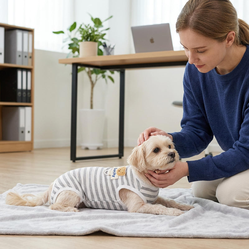 Dog bodysuit after surgery (female/male), surgical bodysuit for spaying (female), recovery suit for wound protection and skin irritations