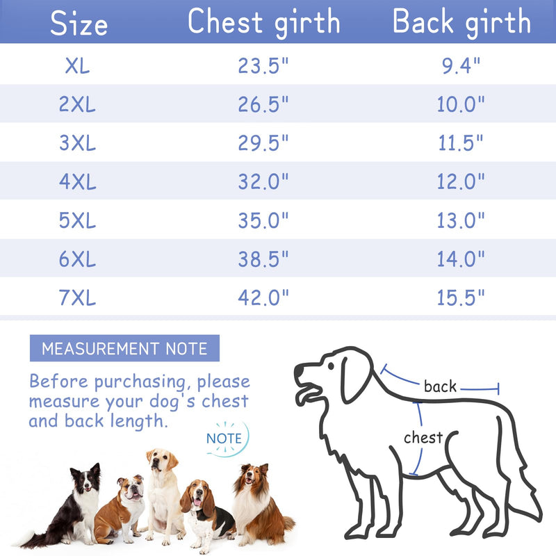 Dog Front Leg Surgery Recovery Clothes,Dog Elbow Protector Suit for Medium Large Dogs,Dog Joint Recovery Sleeve for Female Male Dogs,Prevent Licking Wound(Green horse-7xl) 7XL green - PawsPlanet Australia