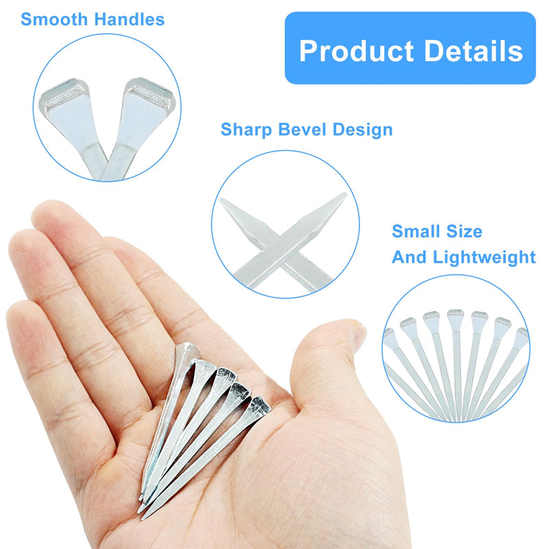 50 Pcs E6 Horseshoe Nails,54mm/2.12 inch Length Steel Horseshoe Nails Tools,Low-Carbon Steel Horse Hoof Nails for Horse Training Equestrian Sports - PawsPlanet Australia