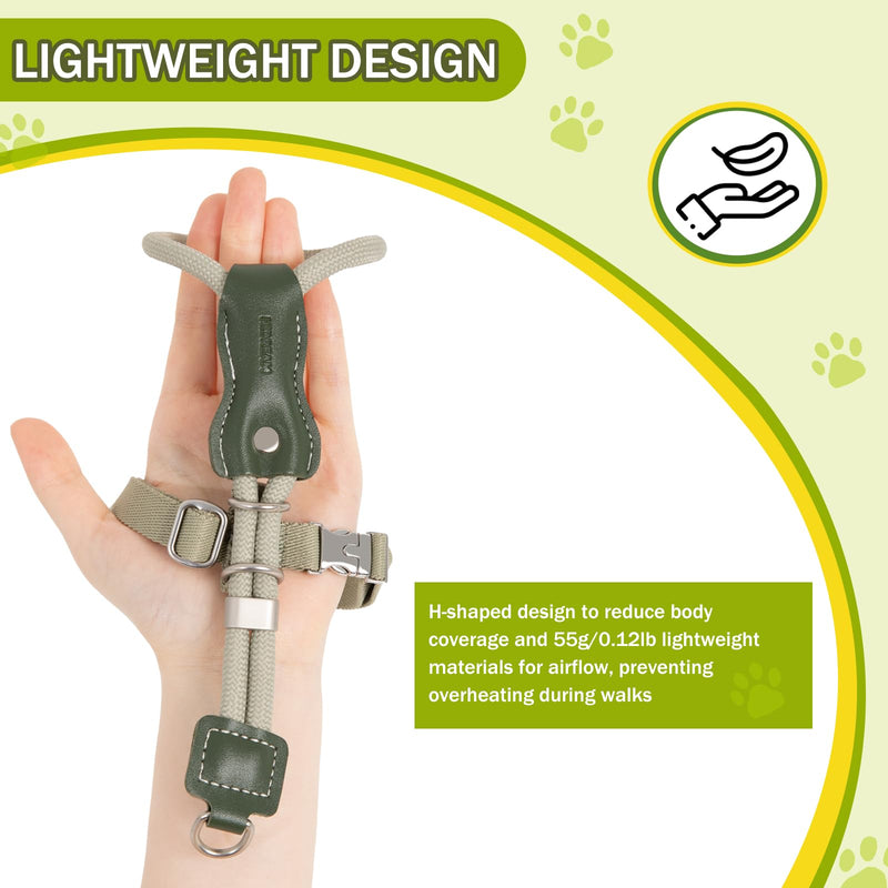 Cat Harness and Leash Set,Adjustable Escape-Proof for Walking Cats,Breathable Lightweight and Soft Harness for Small to Large Cats (Grey) Grey