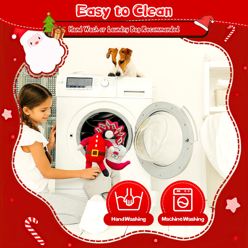 Christmas Large Interactive Dog Toys: Squeaky Plush Stuffed Dog Toys for Large Dogs - Big Chew Santa Dog Toys for Puppy Small Medium Large Breeds - PawsPlanet Australia