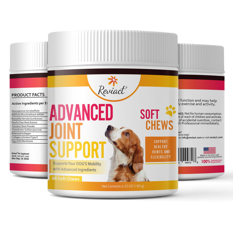 Advanced Canine Joint Supplement – Joint Care for Dogs – Active Dog Supplement with Devil’s Claw Boswellia & Turmeric – Tasty Dog Supplement for All Dog Breeds and Ages - PawsPlanet Australia