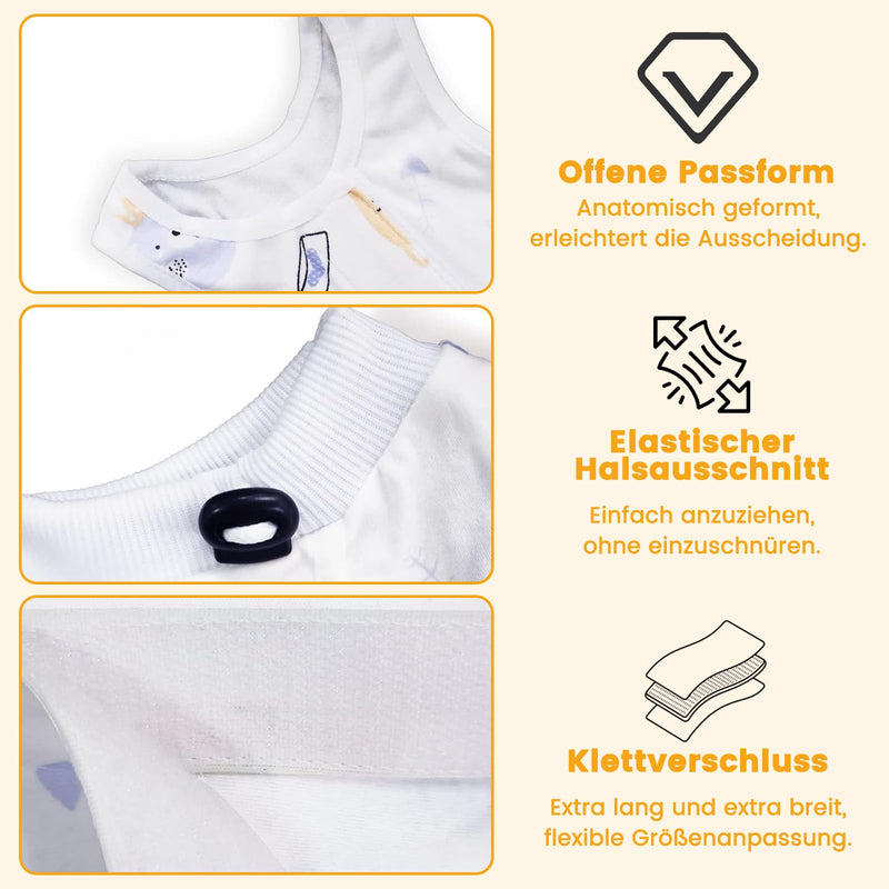 Cat Surgery Recovery Suit, Cat Body After Surgery, Anti-Leaking Cat Bodysuit, Castration Pet Medical Surgical Shirt, Surgery Recovery Suits, for Sterilisation, Weaning & Hau