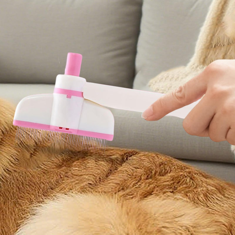 Pet ComM - 18 x 9 cm Rotatable Cat Care Brush | Fine Tooth Brush, Pet Hair Removal Tool for Daily Brushes, Routine Indoors, PUBLY Veterinary Clinic Kittens
