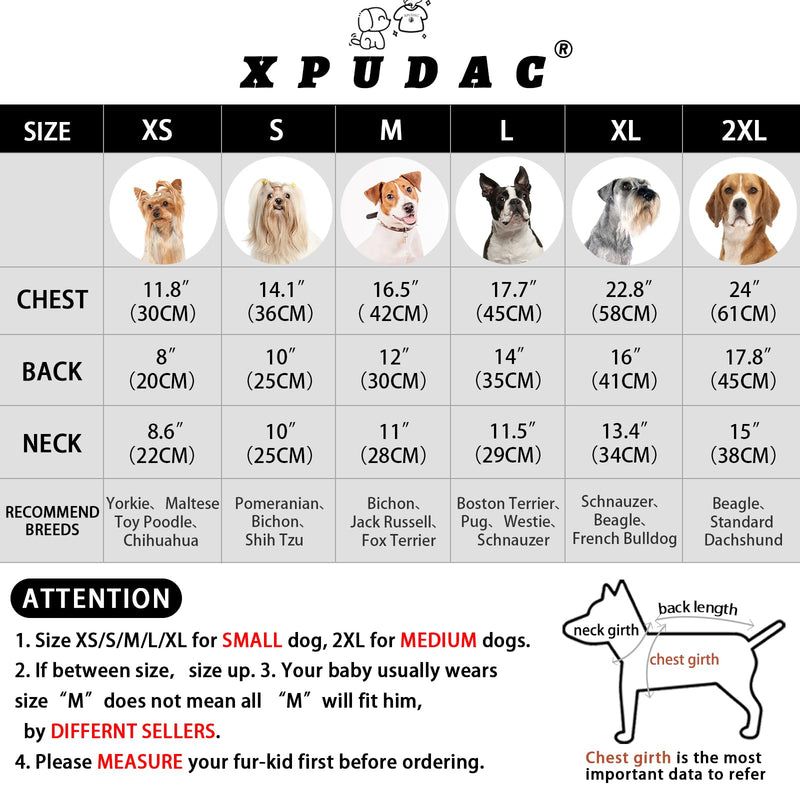 XPUDAC Cow Dog Sweater, Dog Winter Clothes for Small Medium Dogs Girl Boy Fleece Dog Pajamas for Winter Christmas, Medium Medium(Chest-16.5") - PawsPlanet Australia