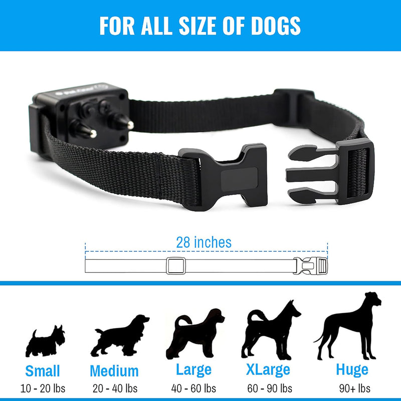 Petrainer 619A-2 Dog Shock Collar with Remote Training Collar for Small Medium Large Dogs with Beep Vibrate Electric Shock Collar