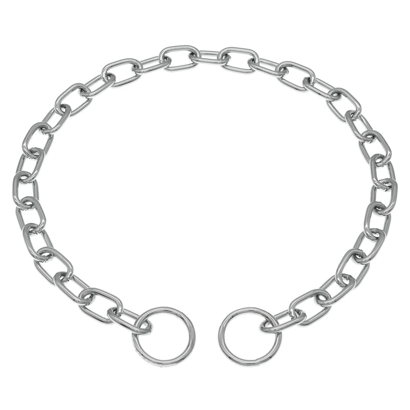 Herm Sprenger Chrome Plated Steel Fur Saver Dog Collar with Medium Link Professional Training Collar for Small Medium Large Dogs Correction Slip Chain Made in Germany (23 inches (59 cm)) 23 inches (59 cm) - PawsPlanet Australia