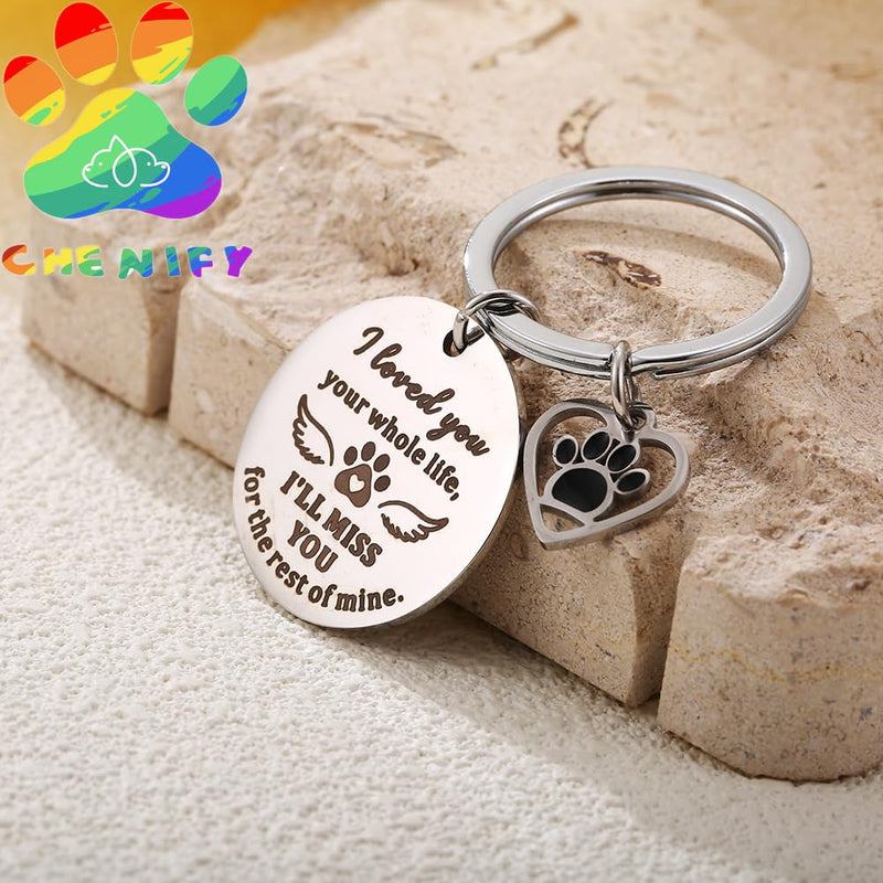 Pet Memorial Present Keychains Dog And Cat Remembrance Bereavement Present Keychain, Loss Of Dog Sympathy Present For Pet Lover Owner - PawsPlanet Australia