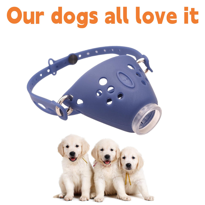 Dog Muzzle Soft Silicone Breathable: Dog Muzzles to Prevent Biting with Adjustable Strap for Walking & Grooming - Suitable for Medium-Sized Dogs 15-25 pounds Middle - PawsPlanet Australia