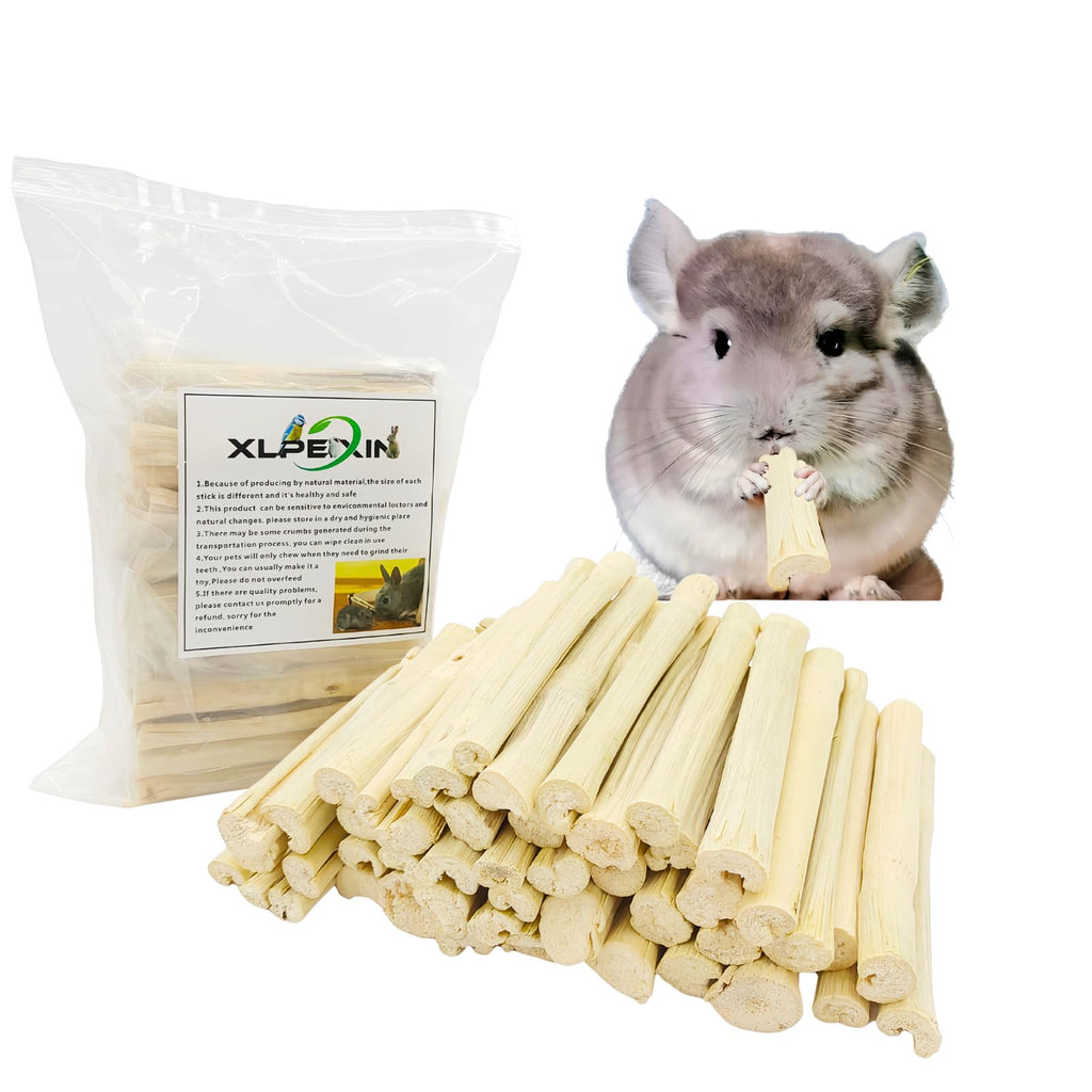 300g Snacks Sweet Bamboo Chew Toy for Rabbits Chew Sticks for Hamster Chinchilla Guinea Pig,Molar Treats Snack for Small Animals