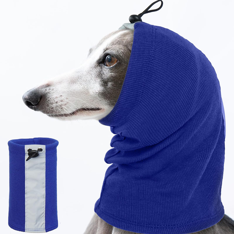 Dog Ear Protectors, Noise Protection for Dogs Ears Firework Protection Calming Hoodie Ear Muffs Calming Cap(Blue, M)