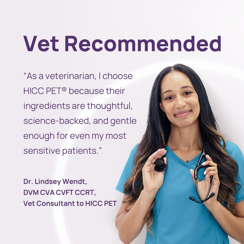 HICC PET Toothbrush for Dogs & Large Cats, Vet-Recommended Ergonomic Pet Toothbrush for Easy Teeth Cleaning, Gentle on Gums, Cat & Dog Dental Care, Improves Oral Hygiene. Toothpaste Not Included Purple for Dogs & Large Cats
