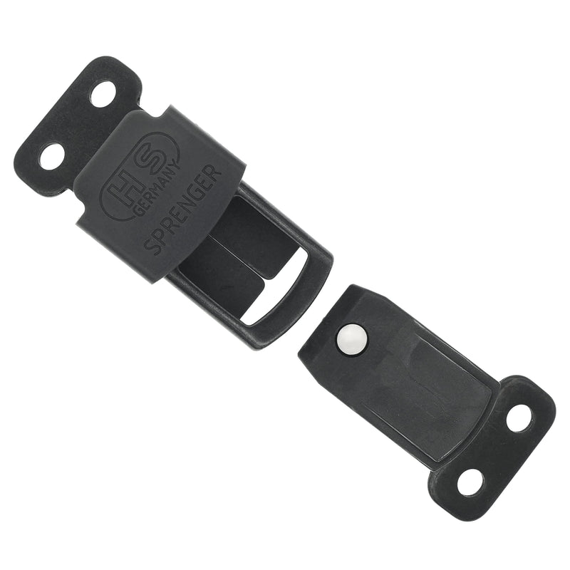 Herm Sprenger Black Stainless Steel ClicLock Buckle Quick Release Fastener for Dog Training Prong Collar for Small Medium Large Dogs Made in Germany (2.25mm) 2.25mm - PawsPlanet Australia