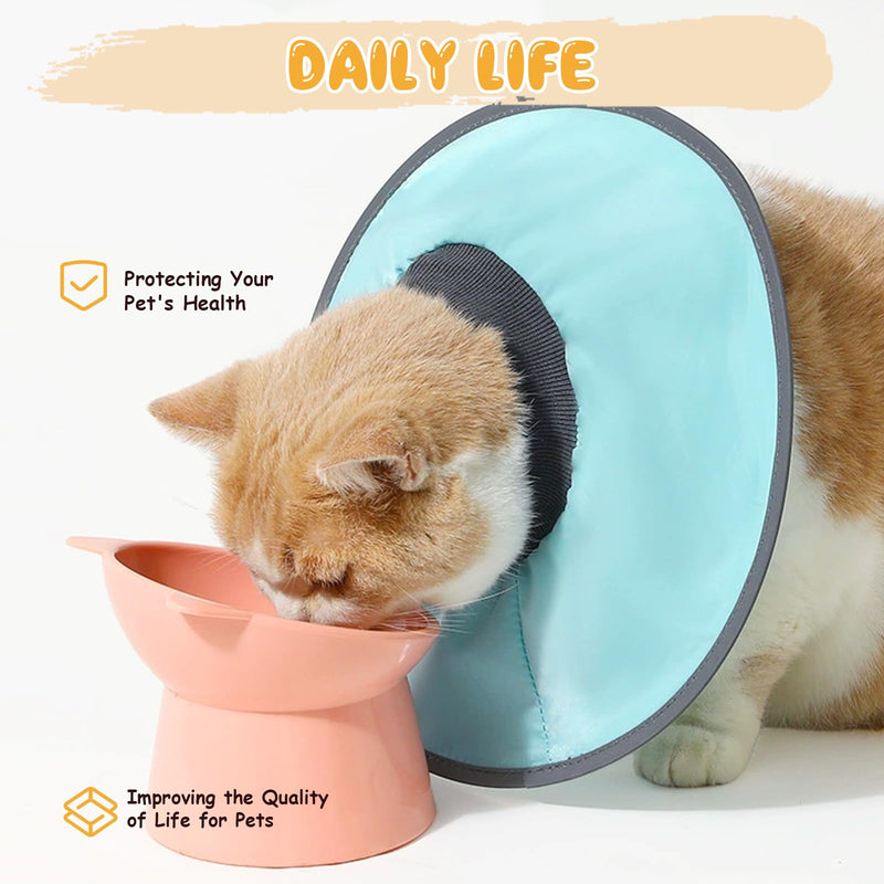 Isabelino Cats Collar, Lightweight, Adjustable Anti-Bite Collar Cat Protector for Pets, Elizabethan Dog Collar to Heal Wounds After Pet Surgery for Surgery and Wounds