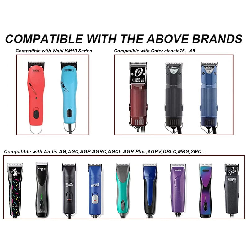Detachable Pet Dog Grooming Clipper Ceramic Blade,Compatible with Andis Size 10 Cut Length 1/16"(1.5mm),Compatible with Oster A5,Wahl KM10 Series Clippers 1.5 mm - PawsPlanet Australia