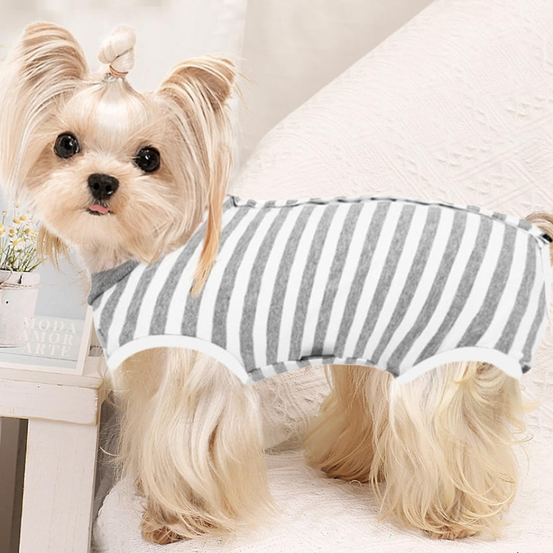 Soft Dog Bodysuit Post-Surgery, Breathable Dog Recovery Suit Surgical Suit Breathable Bodysuit for Large, Medium, and Small Dogs Prevents Licking for Female Dogs (M) M