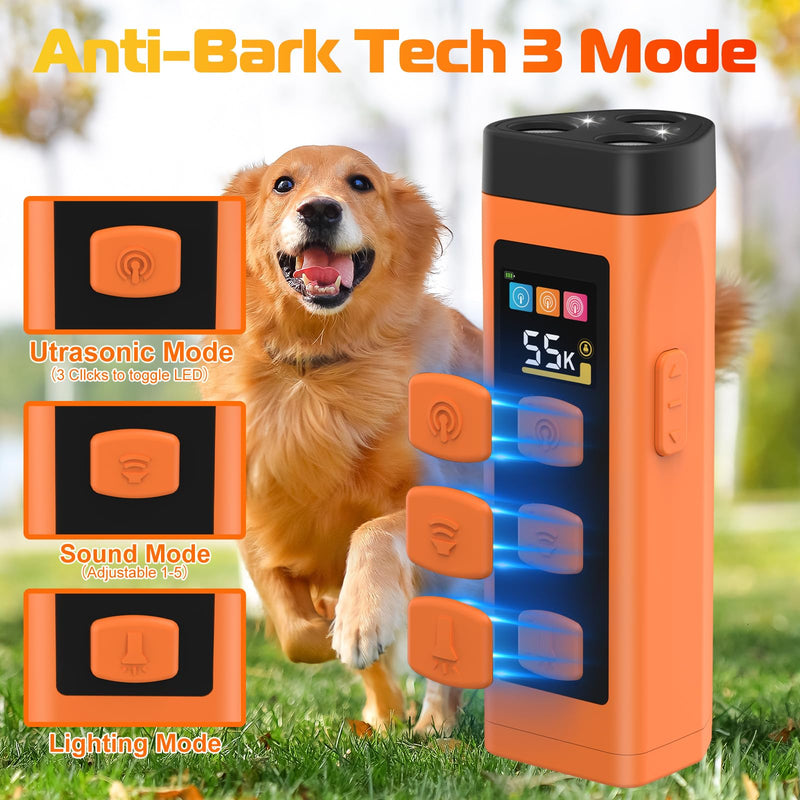 Dog Bark Deterrent Device, 2025 Anti Barking Device for Dogs 65FT Far Ultrasound Dog Bark Deterrent, Humane Alternative to Training Collars, Works Indoors & Outdoors - Stubborn Barking Solution - PawsPlanet Australia