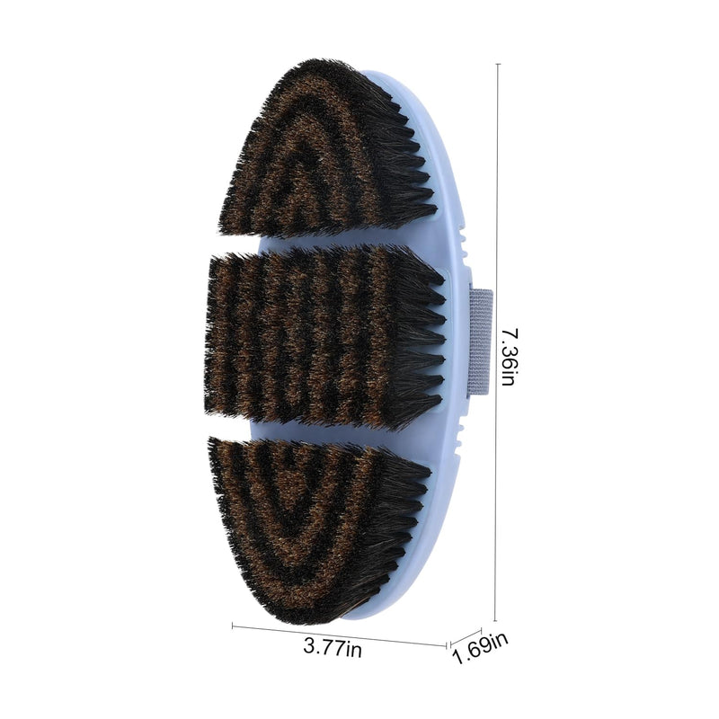 Horse Body Brush Flexible Professional Grooming Tool For Horse Brush, Dirt Removal Equine Supply Hold In Hand - PawsPlanet Australia