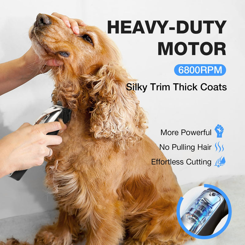 Dog Clippers for Grooming for Thick Heavy Coats with Replacement Blade - PawsPlanet Australia