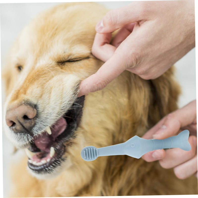 TOYANDONA Pack of 2 Pet Toothbrush Soft Finger Toothbrush for Small Dogs and Cats Ergonomically Shaped for Thorough Teeth Cleaning and Effective Plaque Removal Nourishes Teeth and