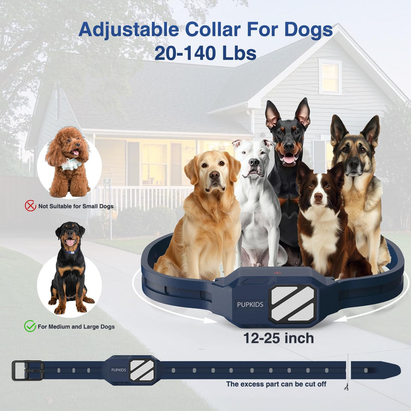 Dog Shock Collar - 4200FT Dog Training Collar with Remote for 20-140lbs Dogs, Innovative E Collar for Dogs Training with 4 Training Modes, Rechargeable Electric E-Collar for Large Dogs Blue 1 Collar - PawsPlanet Australia