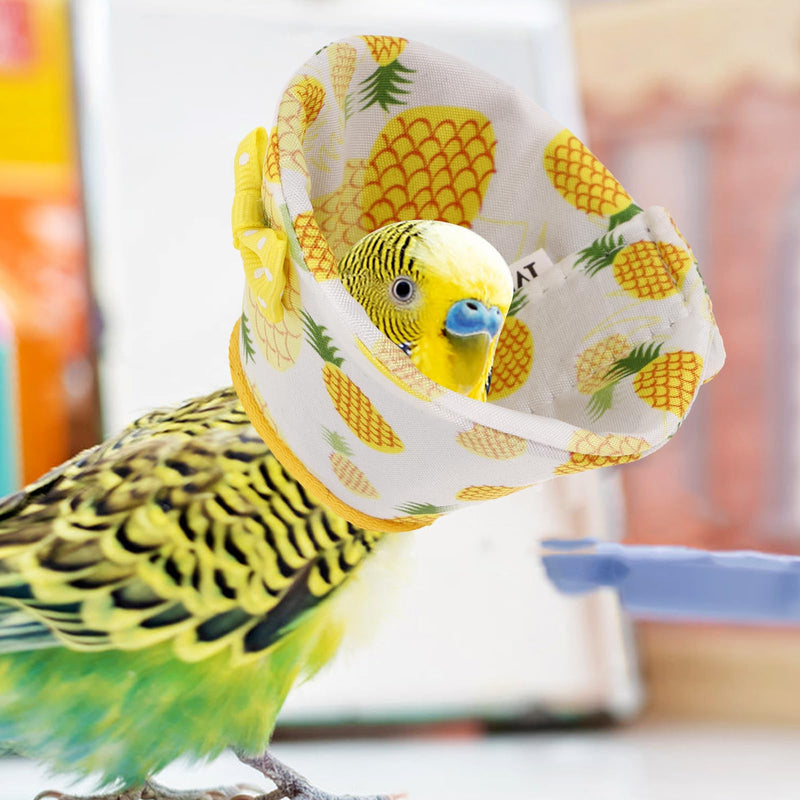 SUPVOX Bird Recovery Collar Bird Elizabethan Collar Neck Rings Wound Protector Cone Collar for Parrot Budgies Parakeet Cockatiels Yellow - PawsPlanet Australia