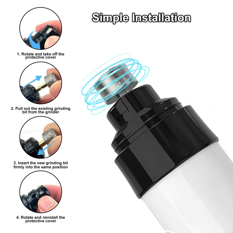 Dog Nail Grinders – Silent Groom Pro Electric Dog Nail Trimmer, USB-C Rechargeable Dog Claw Clippers with 2 Grinding Heads, Low Noise Dogs Nail File for Small, Medium & Large Breed Dogs and Cats - PawsPlanet Australia