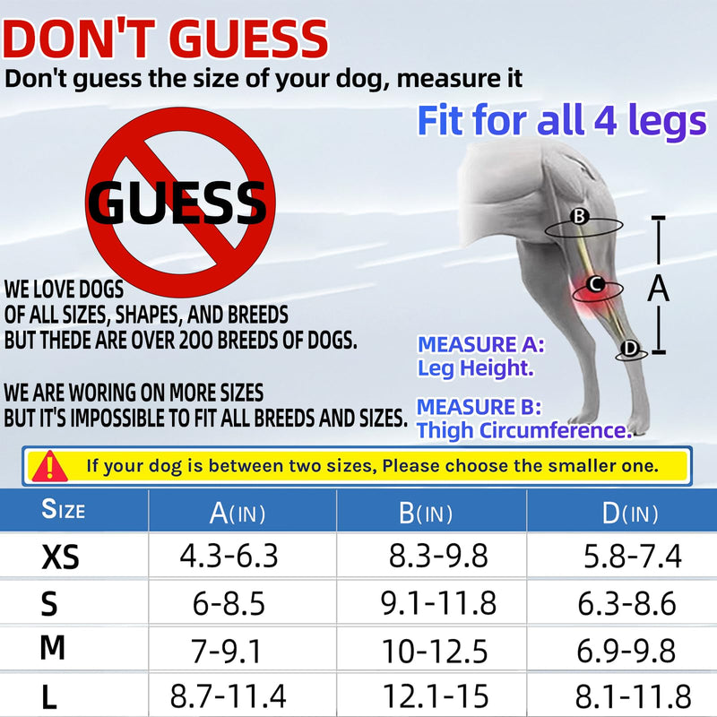 Medium Dog Knee Brace for Torn Acl Hind Leg for Support with Cruciate Ligament Injury, Better Recovery with Dog Leg Braces for Back Leg,Adjustable Dog Acl Brace Hind Leg Braces for Back Leg Medium - PawsPlanet Australia