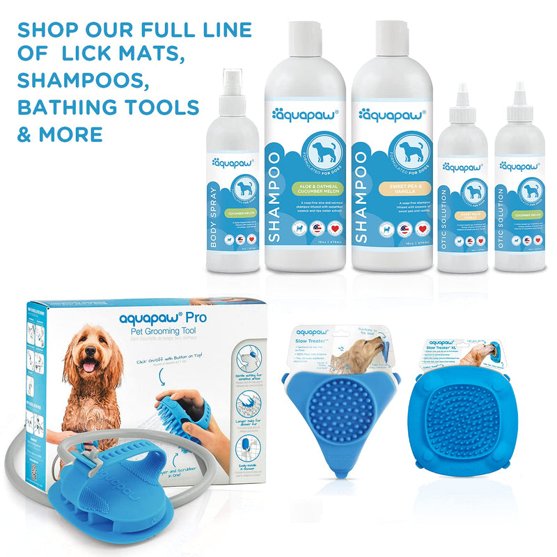 Aquapaw Premium Licking Mat for Dogs & Cats | Non-Slip Slow Feeding Mat for Food, Treats & Peanut Butter | Dog Anxiety Relief & Boredom Reducer with Suction Cups | Perfect for Bathing, Grooming - Blue Blue - 1 Pack - PawsPlanet Australia