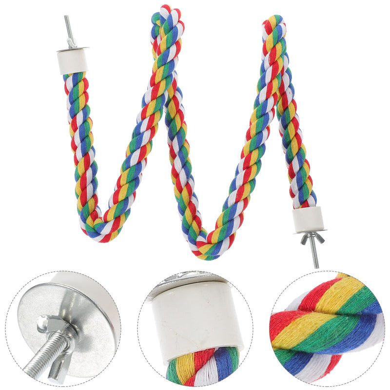 iplusmile Bird Rope Perches, Cages Birds Rope Cage Accessories for Parrots, Cockatiels, Parakeets, Budgie, 41.3inch Size 4 - PawsPlanet Australia