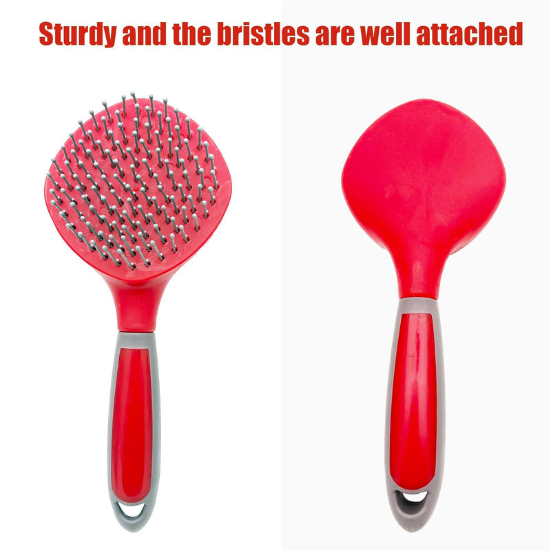 Horse Mane & Tail Combs Horse Brushes Shedding Brush Grooming Tool for Thick Coats Equine Long Haired Dogs - PawsPlanet Australia