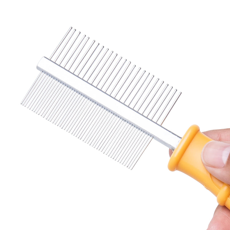 Burt's Bees for Pets Dual Sided Flea Comb with Handle Made from Recycled Plastics Collected from Coastal Communities | 2-in-1 Grooming Tool for Dogs | Dog Comb Removes Fleas & Flea Eggs Dual Sided Plastic Comb 6 Inch - PawsPlanet Australia