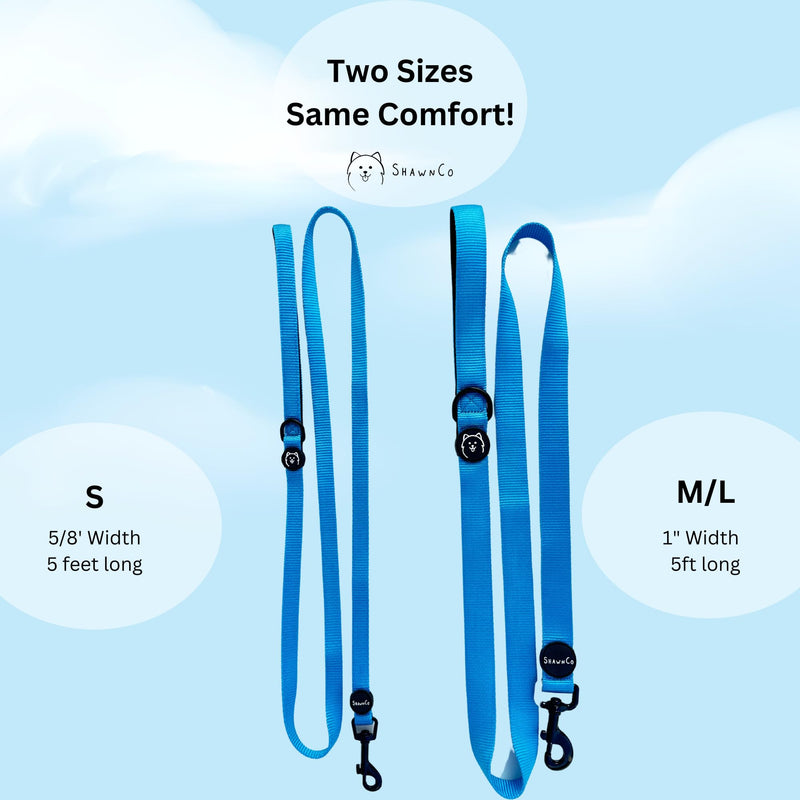 ShawnCo Dream Walk Dog Leash- Premium, Nylon Pet Leash with Soft Neoprene Handle for Small, Medium and Large Dogs (Orchid, Medium/Large) Orchid - PawsPlanet Australia