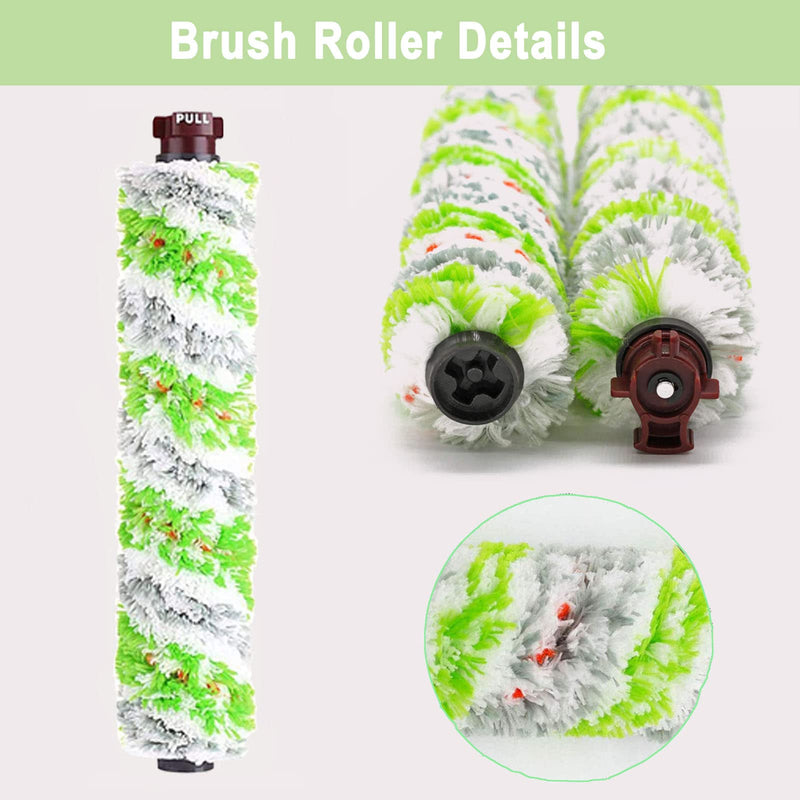 8 Pack Replacement Parts for Bissell CrossWave Pet Pro 2306A & CrossWave 1785 Series 3888A Vacuum Cleaner, 4 Pack 2460 Brush Rolls, 4 Pack 1866 Filters, Compare to Part 1613568&161-3568, 1608684