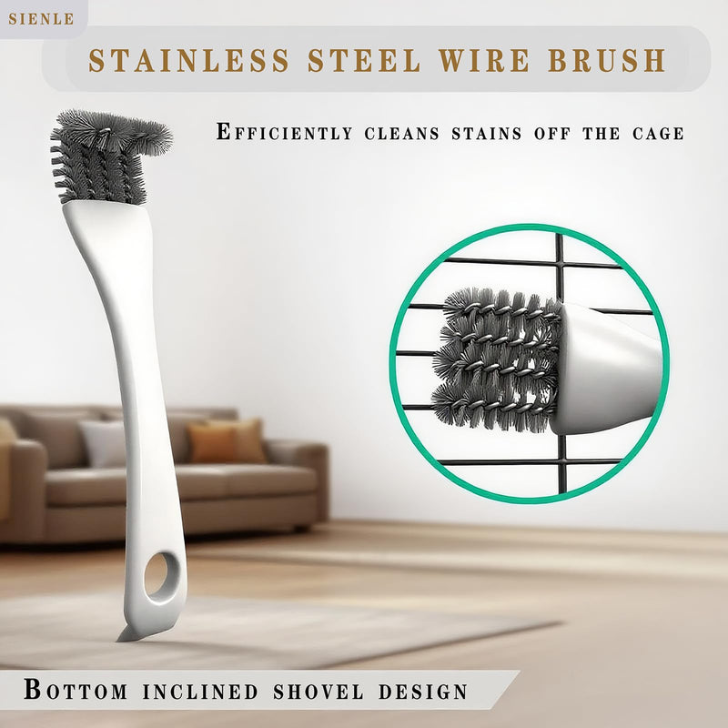 5-Piece Bird Cage Cleaning Brush Tool Set, Bird Cage Cleaner, Pet Cage Cleaning Kit, Suitable for Bird Cages, Rabbit Cages, Hamster Cages, Parrot Cages, and Other Small Pet Cage Accessories - PawsPlanet Australia