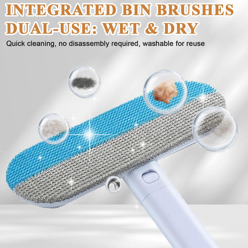 Pet Hair Remover for Furniture, Reusable Lint Roller for Dog and Cat Hair - 20.5 Inch Multifunctional Fur Removal Tool, with Long Handle Squeegee, Gentle on Couches, Carpets, Clothes, Bedding - PawsPlanet Australia