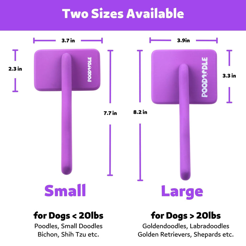 Dog Slicker Brush, Grooming Brush for Poodle, Doodle, Goldendoodle & All Long Haired Dogs, Long Pin Wood Brush Pefect for Dematting & Detangling, Effortless Grooming Pet Hair At Home - Large - PawsPlanet Australia
