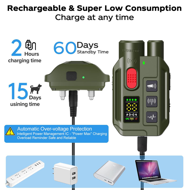 Dogs Training Collar 1968FT Dog Training Collar with Remote, IP67 Waterproof Rechargeable Collar with 4 Training Modes (Beep&Vibration but Fully Safe for Pets) for Small Medium Large Dogs - PawsPlanet Australia